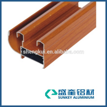 wooden aluminium profile for aluminum window frame parts in Zhejiang China